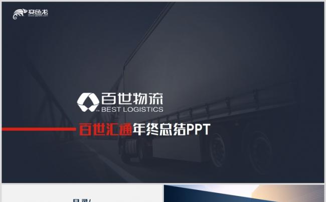 百世汇通物流快递商业计划书工作汇报总结PPT缩略图