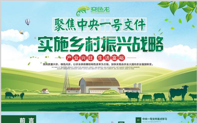学习2018中央一号文件乡村振兴战略解读PPT缩略图