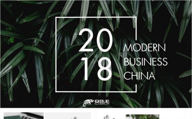 【狂人作品】唯美淡雅简洁设计公司简介简约风PPT模板缩略图