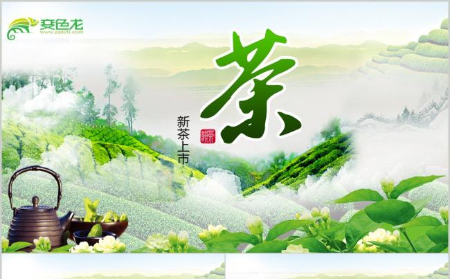 春茶上市茶文化宣传茶道动态PPT模板缩略图