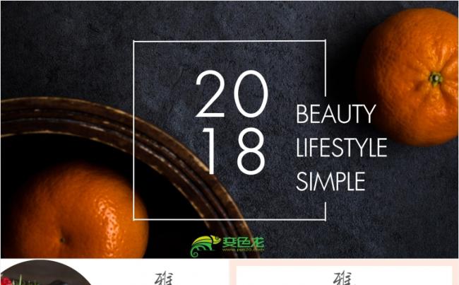 【狂人作品】创意简约唯美淡雅设计公司简介简约风PPT模板缩略图