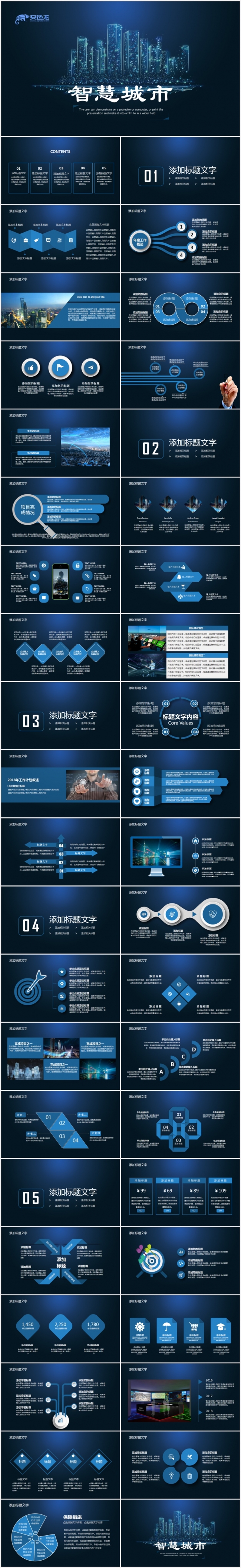 物联网IOT智慧城市大数据信息化信息科技互联网+PPT