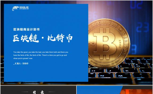 区块链比特币商业计划书PPT模板缩略图