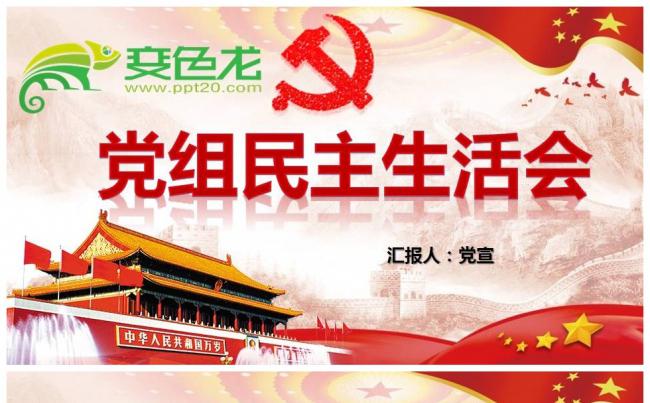 党支部书记党组民主生活会PPT课件缩略图