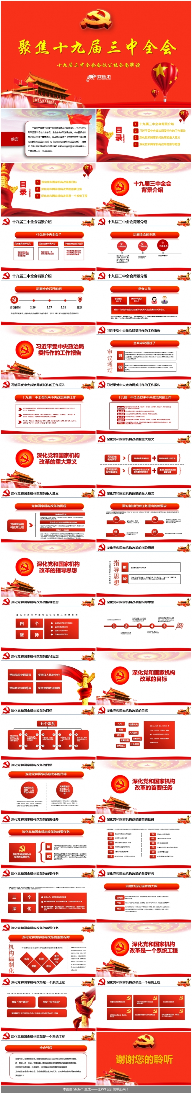 十九大政策解读报告，政治报告，党建学习报告