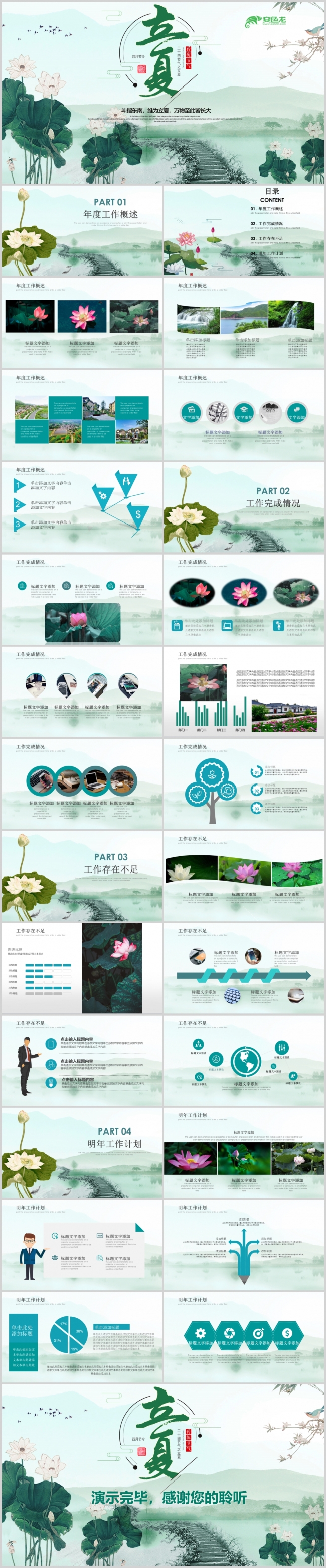 二十四节气立夏主题班会教育PPT课件