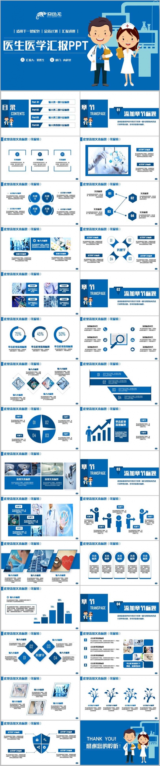 【医生汇报】简洁医生护士工作汇报医疗医学急救报告ppt