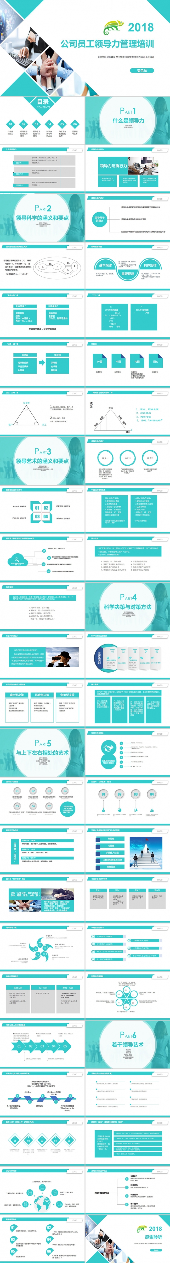 企业文化公司员工管理团队建设员工领导力执行力培训PPT模板