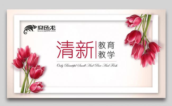 小清新教育教学教师课件公开课说课课件家长会ppt模板缩略图