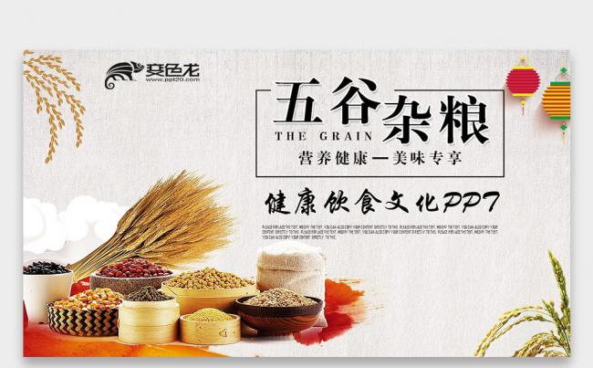 农业科技农产品农作物健康饮食绿色食品五谷杂粮PPT缩略图