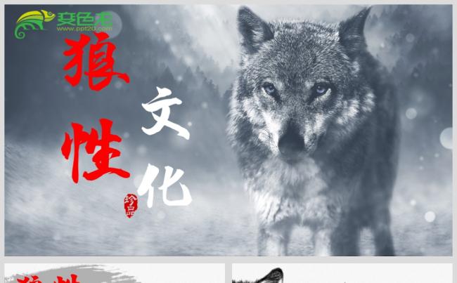 最新狼性文化商务PPT设计源文件模板下载缩略图