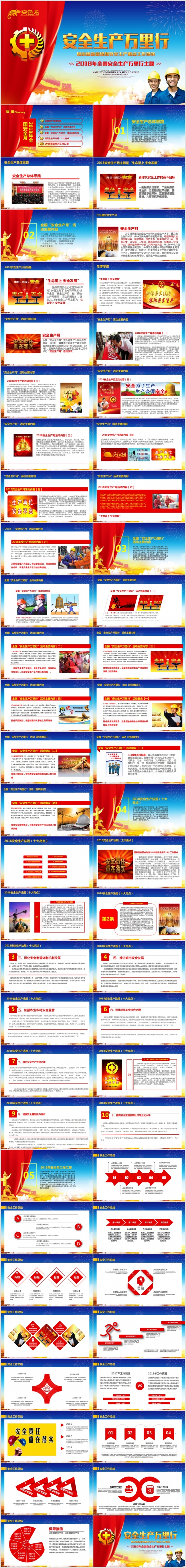 2018年安全生产月宣传安全教育ppt
