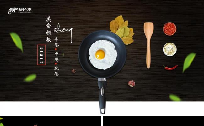 厨房美食早餐ppt模版缩略图