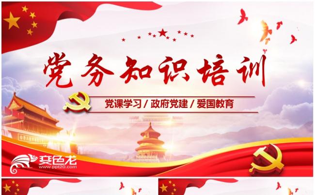 党务知识培训政府党建学习PPT模板缩略图