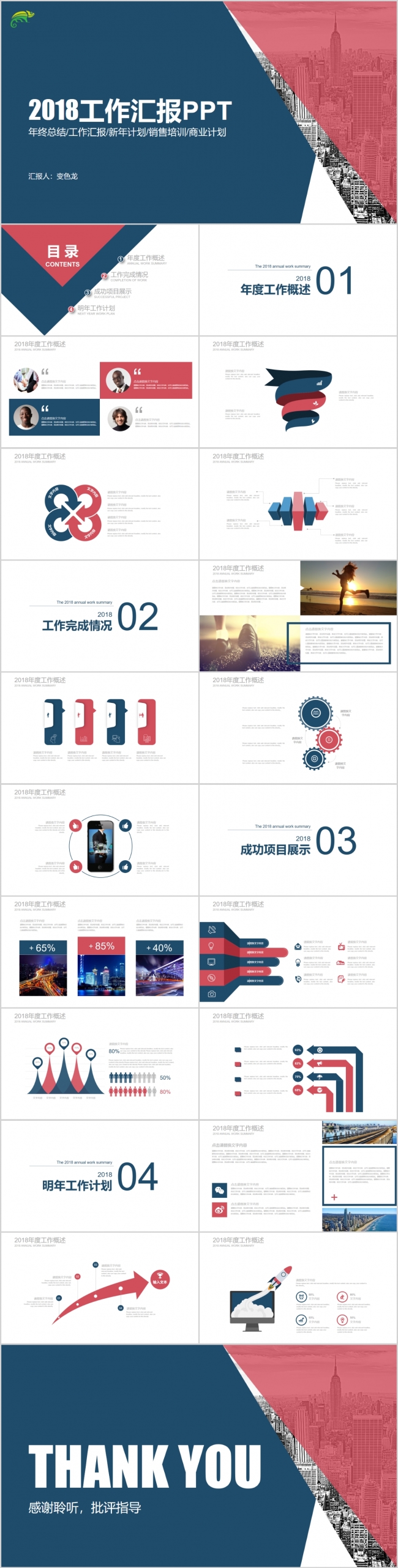 年终总结/工作汇报/新年计划/销售培训/商业计划