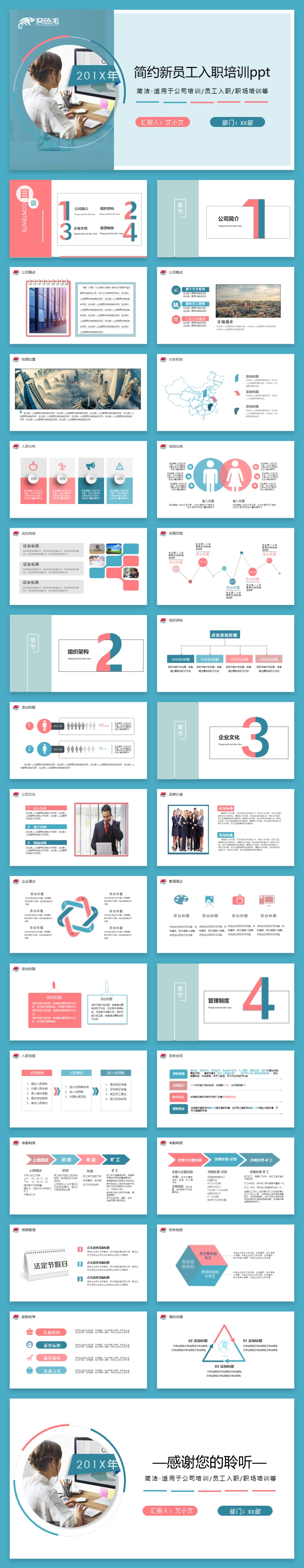 员工培训企业文化入职培训岗前培训企业公司简介商务演示PPT