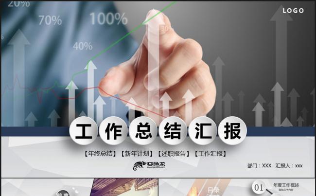 总结报告PPT模板缩略图