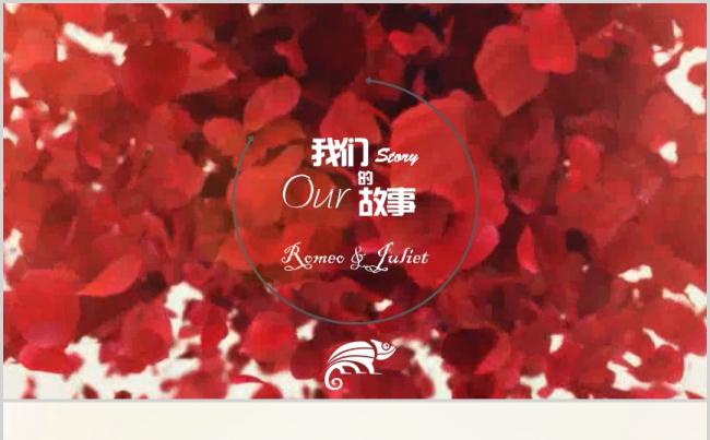 【易传设计】花瓣飘散高级动画婚礼求婚爱情纪念结婚结婚恋爱缩略图