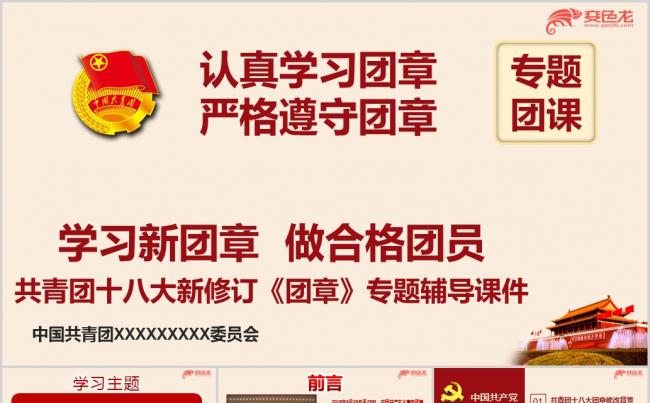 共青团十八大新团章宣贯学习培训专题团课PPT课件缩略图