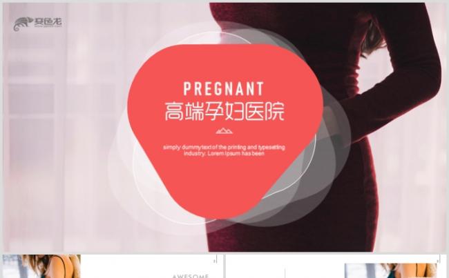 高端孕妇医院月子中心产后恢复医疗健康PPT缩略图