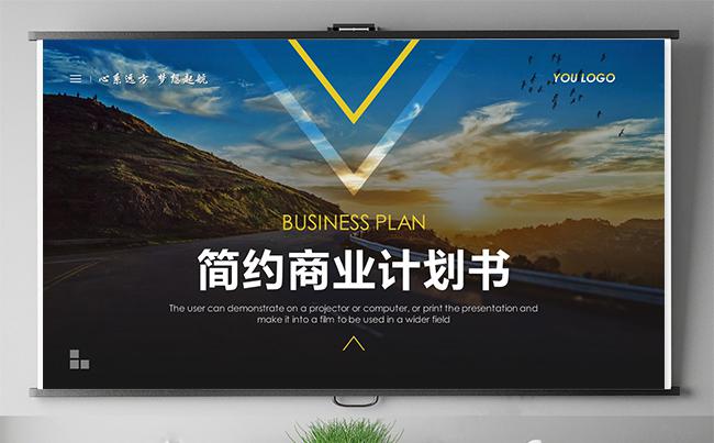 大气简约商业计划书创业融资产品介绍项目介绍企业宣传工作总结缩略图