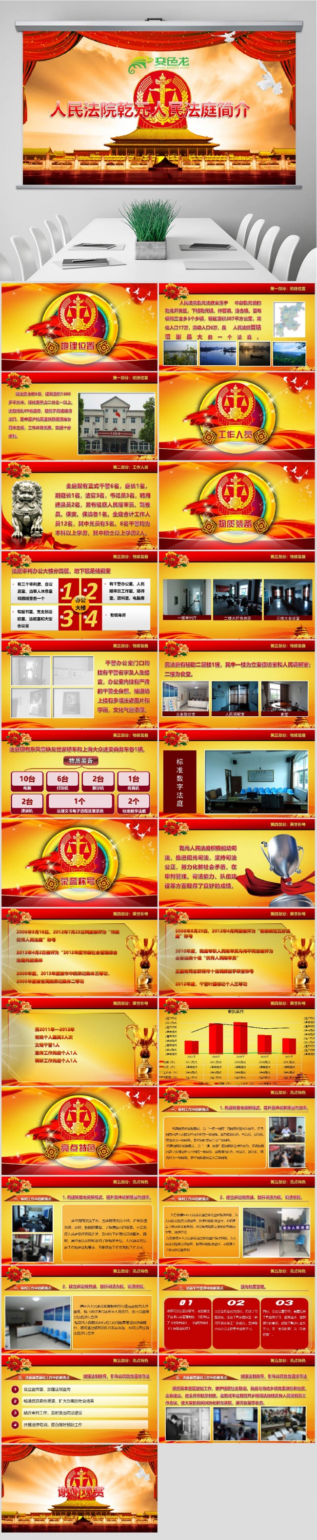 法律服务律师事务所法律法院动态PPT法院简介