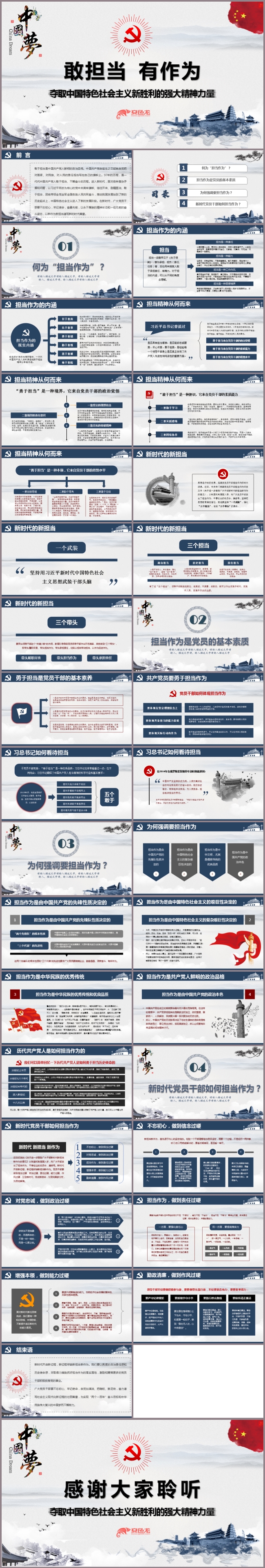 中央全面深化改革委员会第二次会议PPT模板敢担当有作为