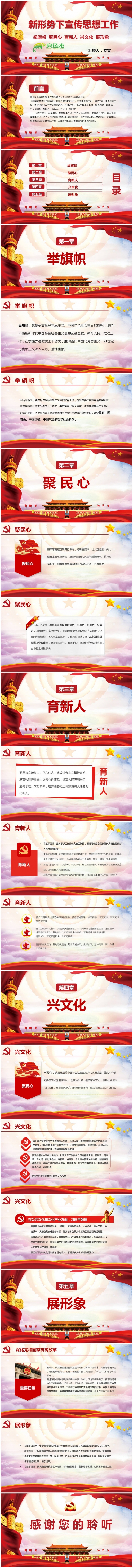 新形势下宣传思想全面解读PPT模板