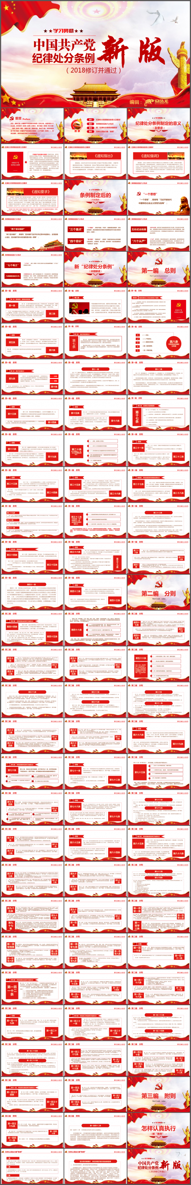 2018最新修订版《中国共产党纪律处分条例》培训ppt课件