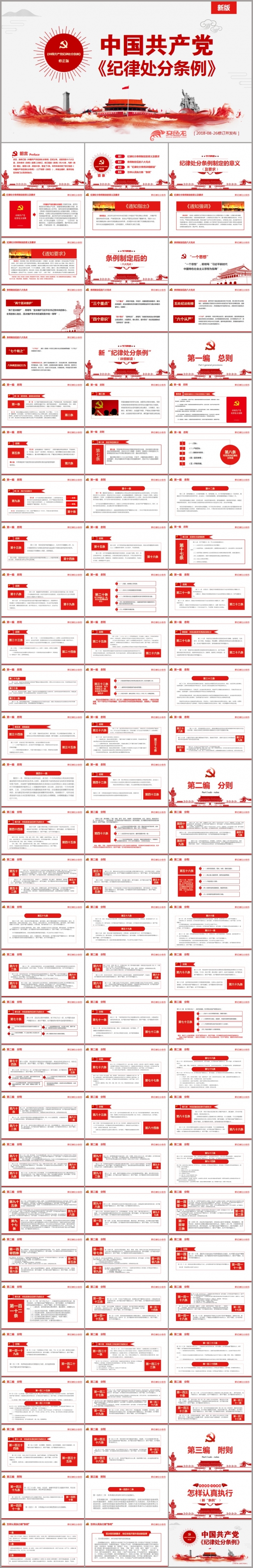2018最新修订版《中国共产党纪律处分条例》培训ppt课件