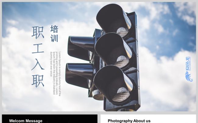 交通灯企业公司员工入职培训PPT模板缩略图