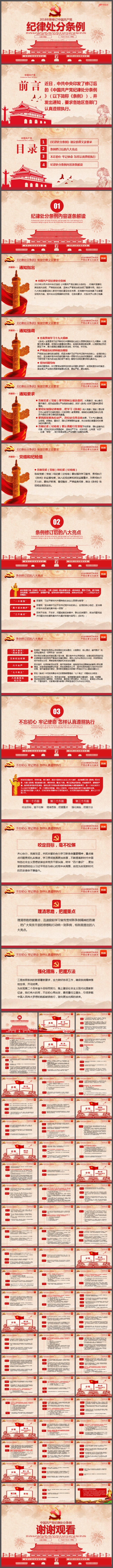 2018最新修订版《中国共产党纪律处分条例》培训课件ppt