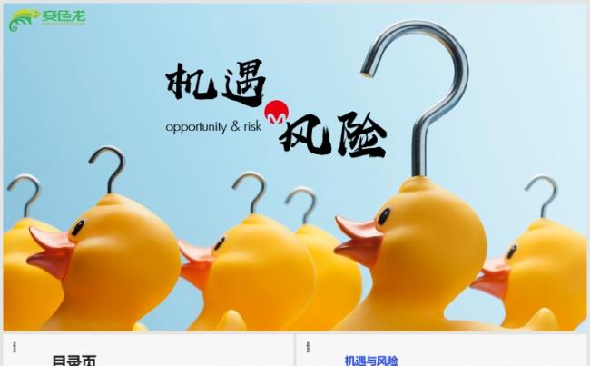 【狂人作品】机遇与风险商业竞争商业博弈经典案例培训PPT模版缩略图