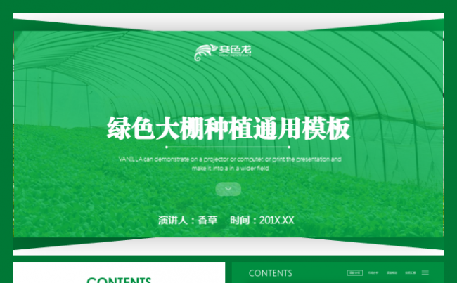 绿色大棚种植温室蔬菜栽培元丰温室日光温室皓鸿温室模板缩略图