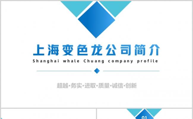 大气简约蓝色系公司介绍产品介绍工作汇报欧美风ppt模板缩略图