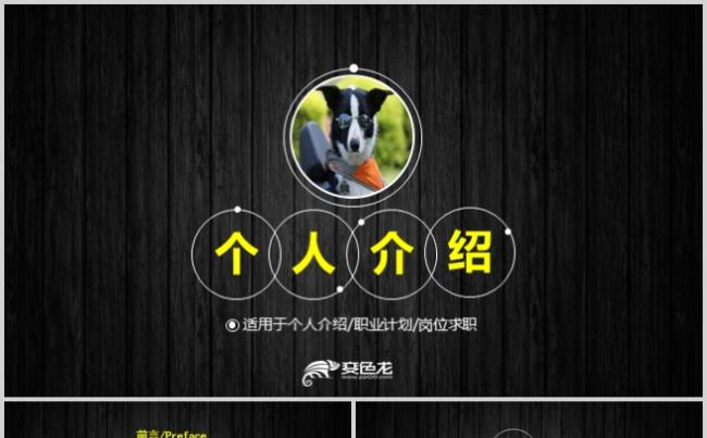 个人介绍竞聘求职汇报总结述职PPT模板缩略图