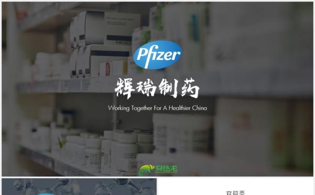 【狂人作品】辉瑞制药公司企业简介发展介绍年度报告PPT模版缩略图