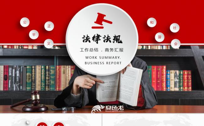 法律法院宪法刑法司法律师事务所工作总结汇报PPT模板缩略图