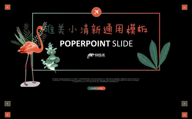 【火烈鸟系】唯美小清新 简约设计 高端动态通用模板缩略图