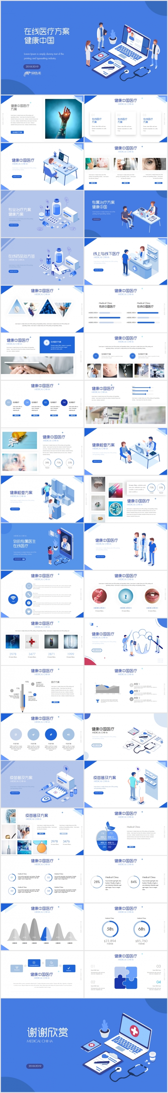 在线医疗智能医疗商业计划书PPT模板