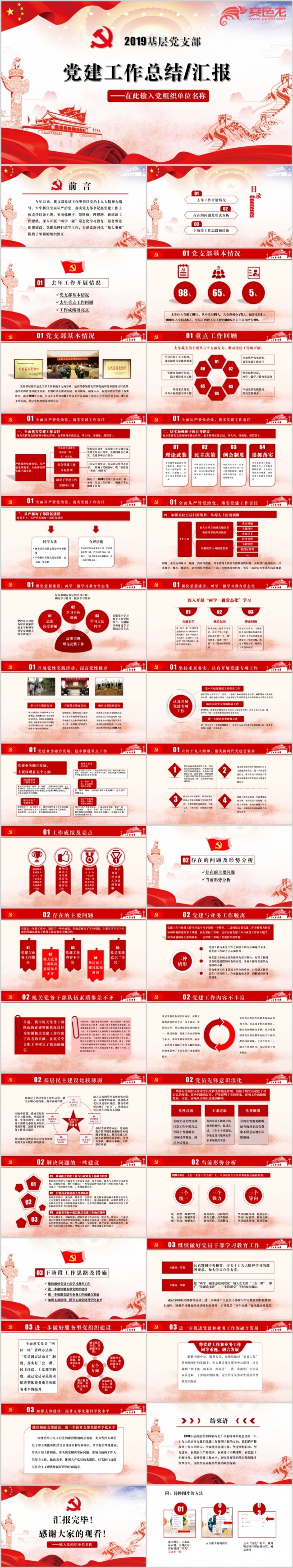 2019机关单位党建工作总结年终总结