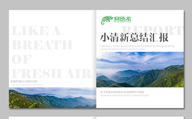 小清新企业介绍/公司简介/工作总结/培训演讲PPT缩略图
