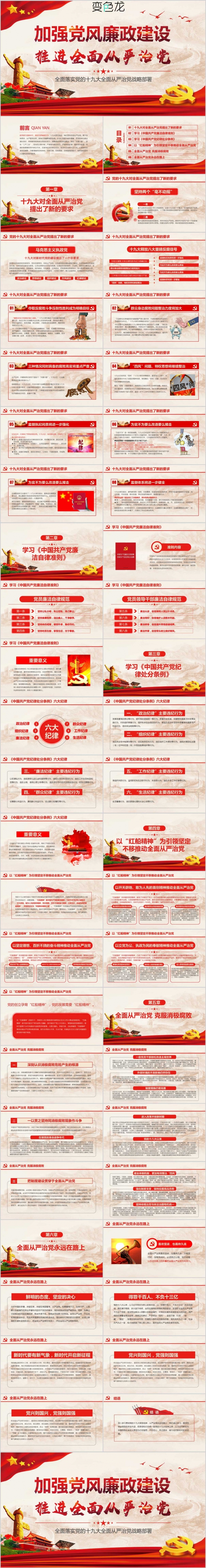 喜迎十九大加强反腐败党风廉政建设推进全面从严治党PPT课件