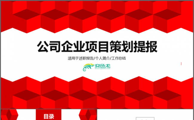 公司企业项目策划提报PPT缩略图