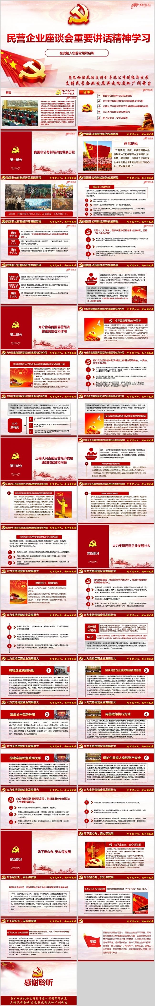 学习贯彻在民营企业座谈会重要讲话精神学习解读ppt课件