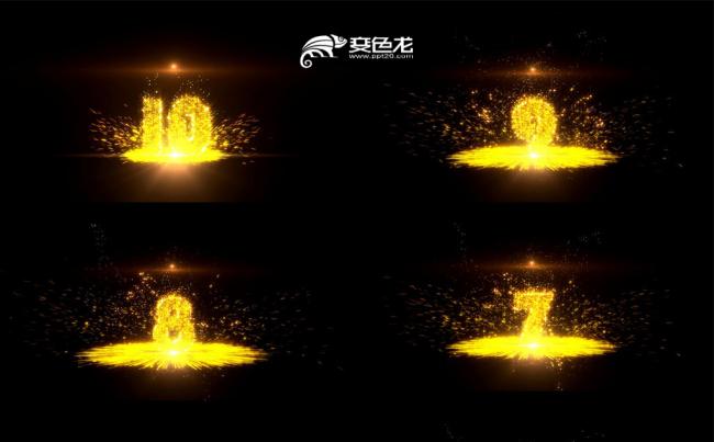 奢华2019倒计时年终工作汇报总结新年计划PPT模板缩略图