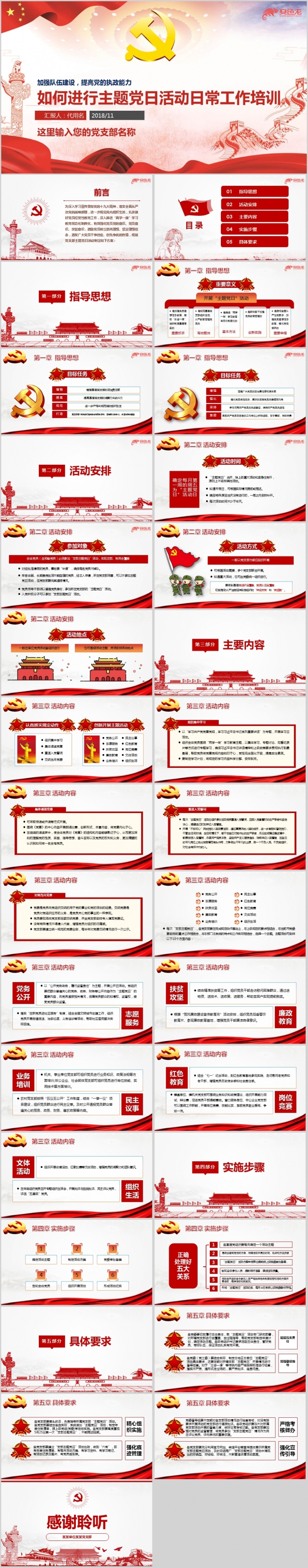 如何进行主题党日活动学习培训ppt课件