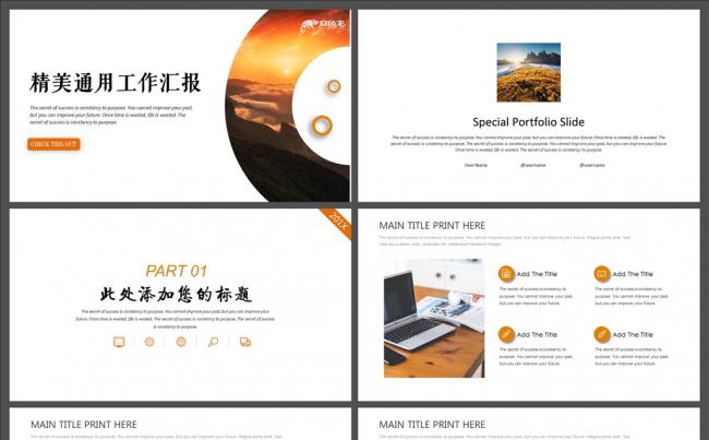 优质精品时尚大气精美通用工作汇报PPT缩略图