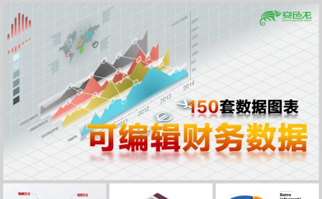 150套PPT图表立体可编辑数据图表合集缩略图