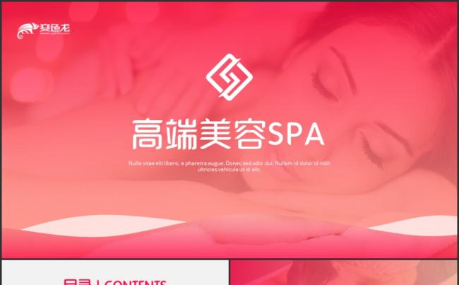 高端美容SPA化妆品养生休闲会所宣传商业计划书PPT缩略图